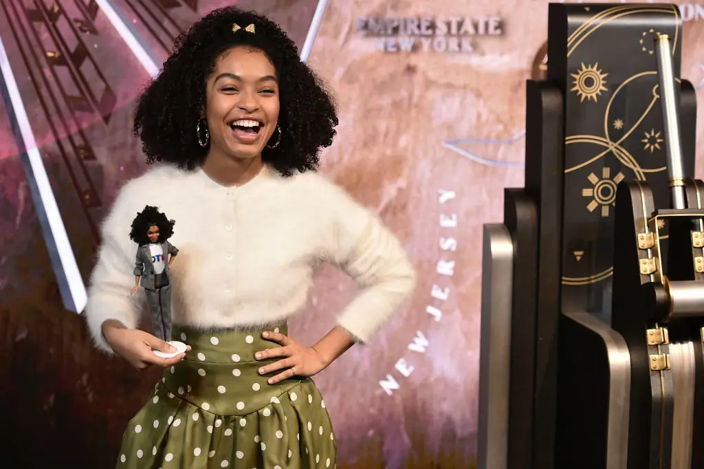 Yara Shahidi at her Barbie reveal