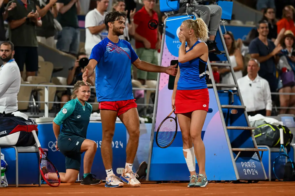 Katerina Siniakova and Tomas Machac of Team Czech Republic