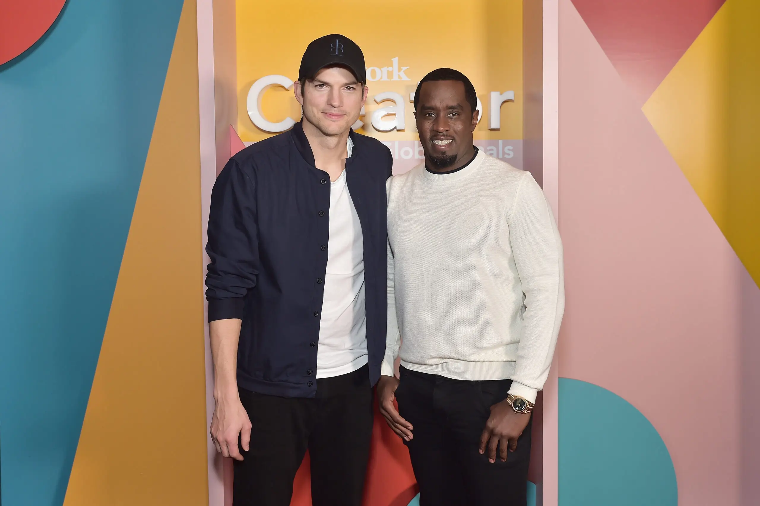 Ashton Kutcher and P. Diddy