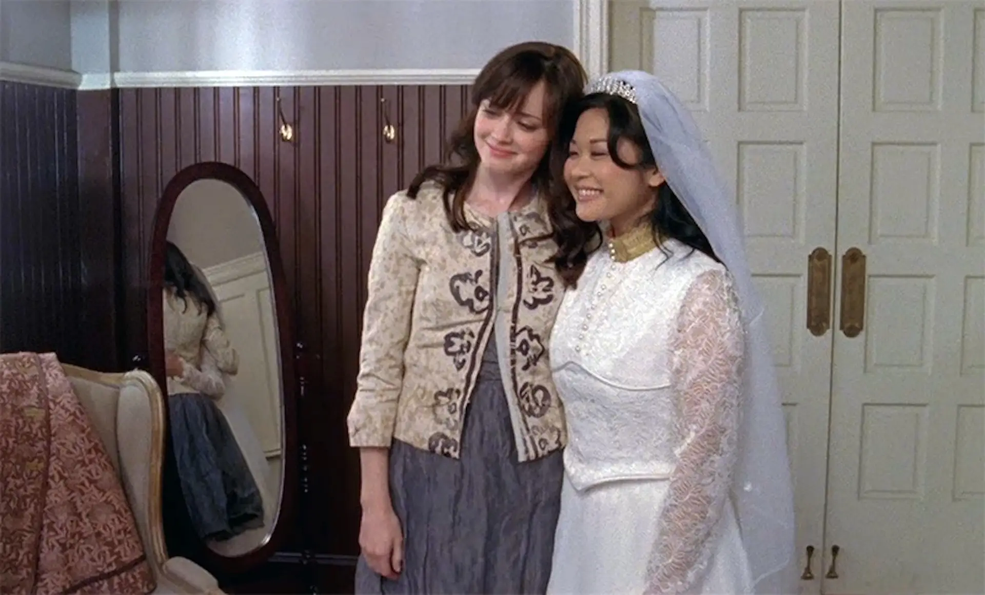 Lane Kim at her wedding with Rory Gilmore