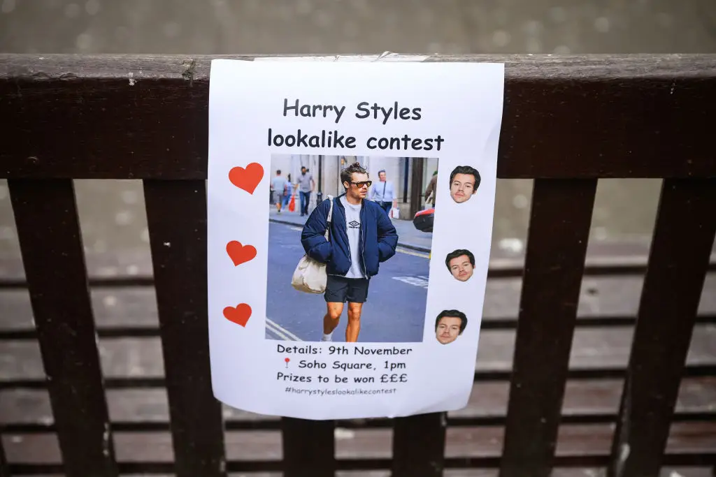 Harry Styles Lookalikes Gather In Soho London