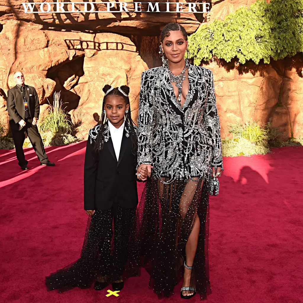 blue ivy beyonce at the Lion King premiere