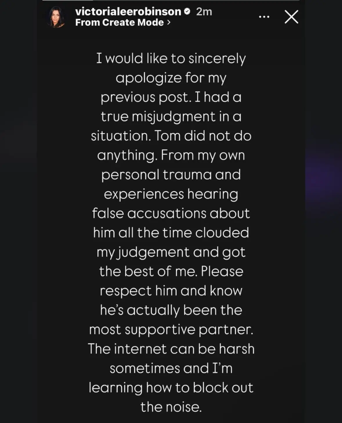 Victoria Lee Retraction Tom Sandoval