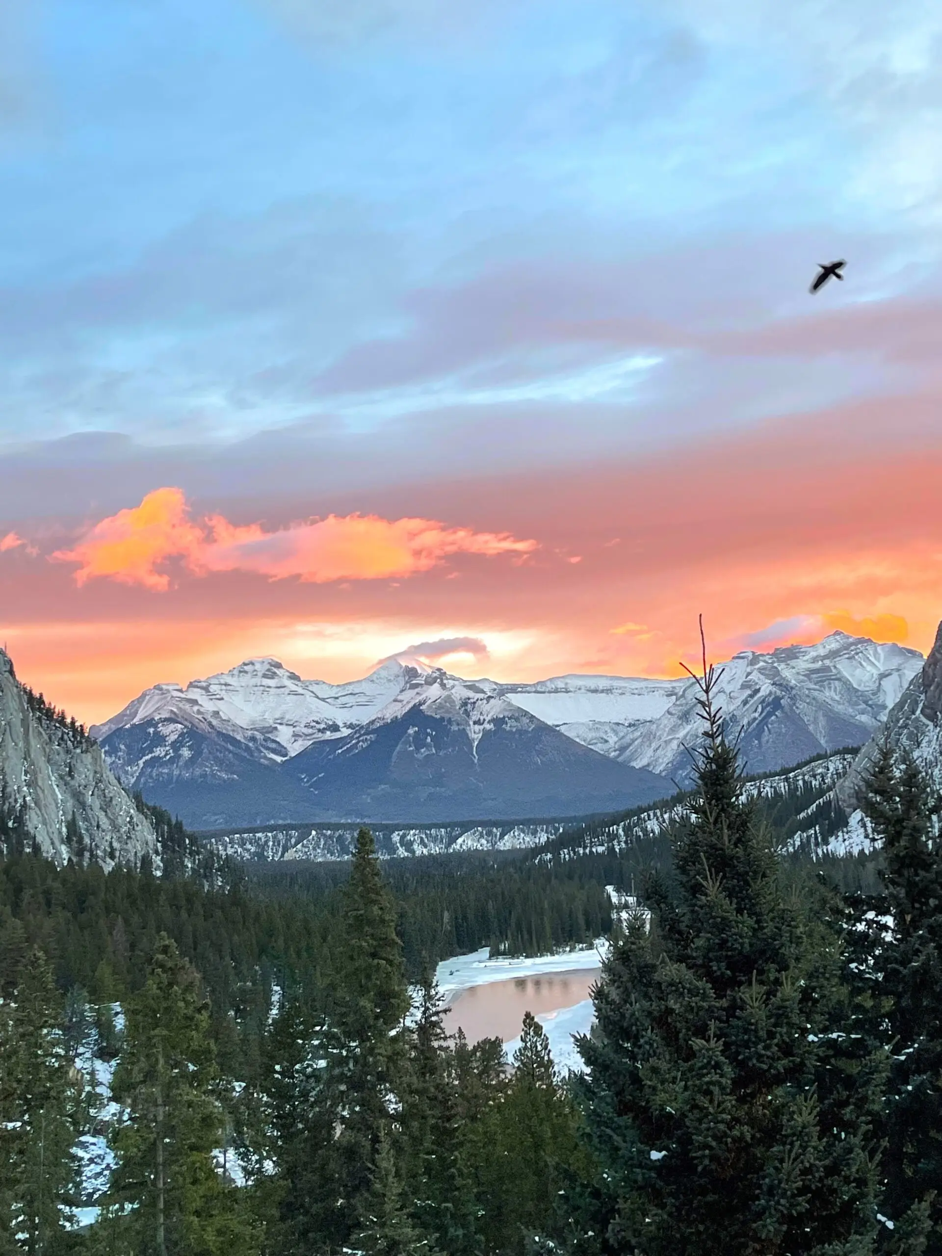 alberta canada in winter time banff and canmore