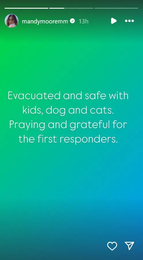 mandy moore fire statement