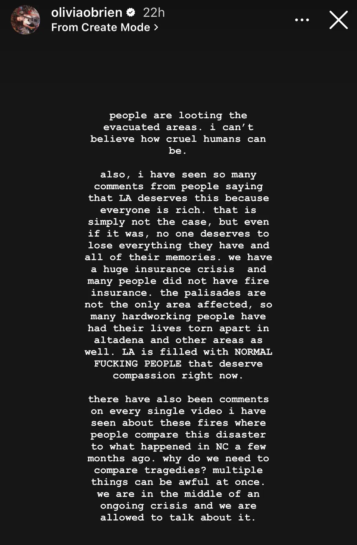 Olivia O'Brien Instagram