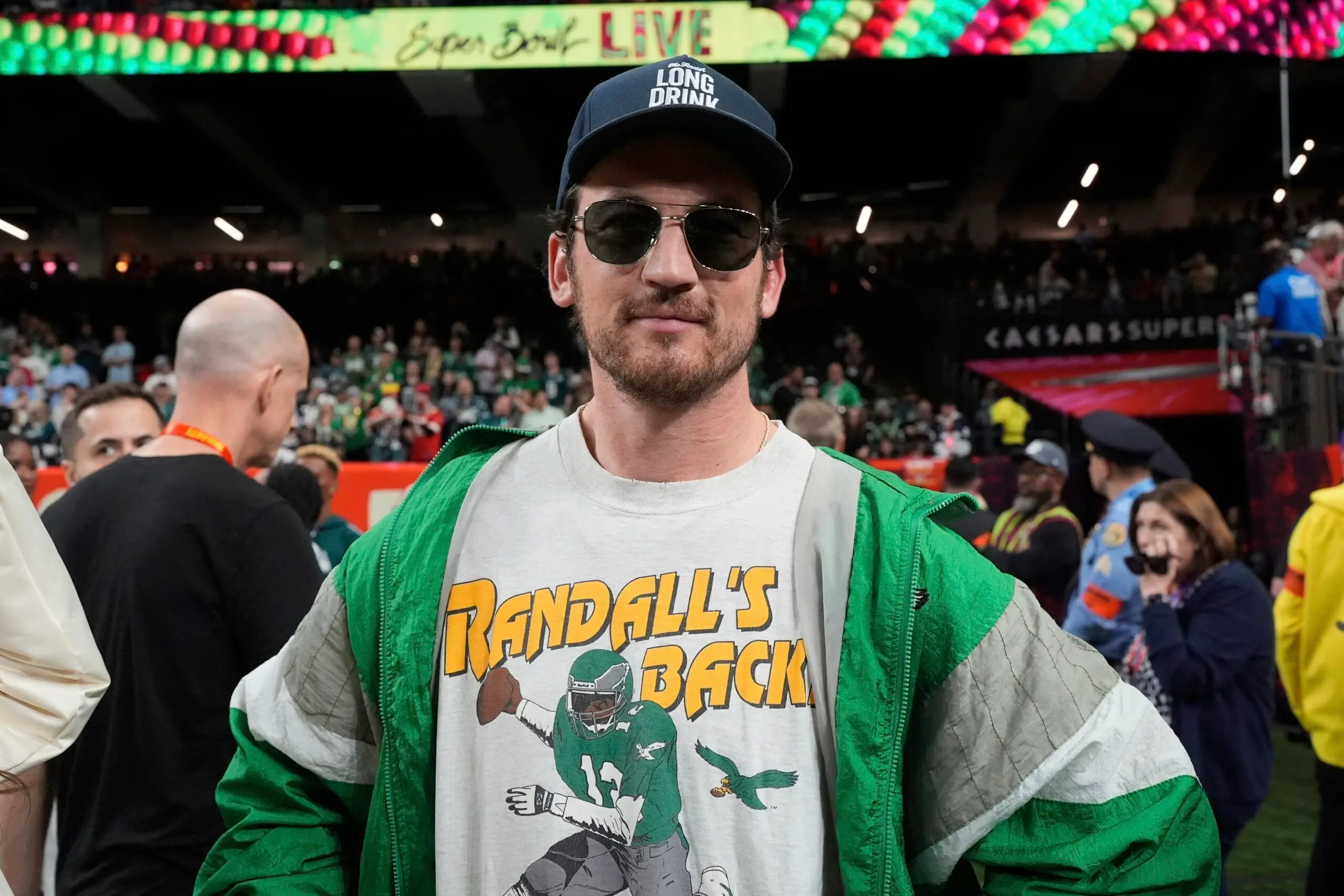 Miles Teller At 2025 Super Bowl