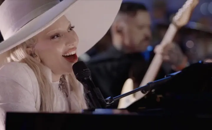 Lady Gaga at the 2025 Super Bowl