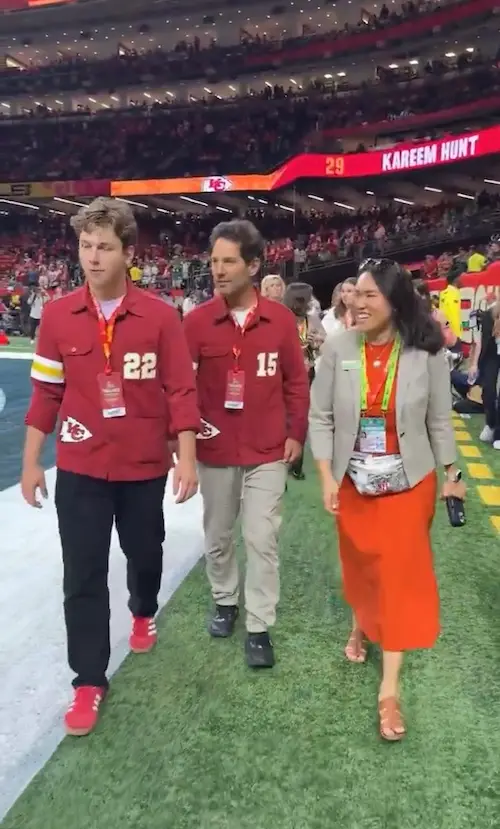 Paul Rudd at the 2025 Super Bowl