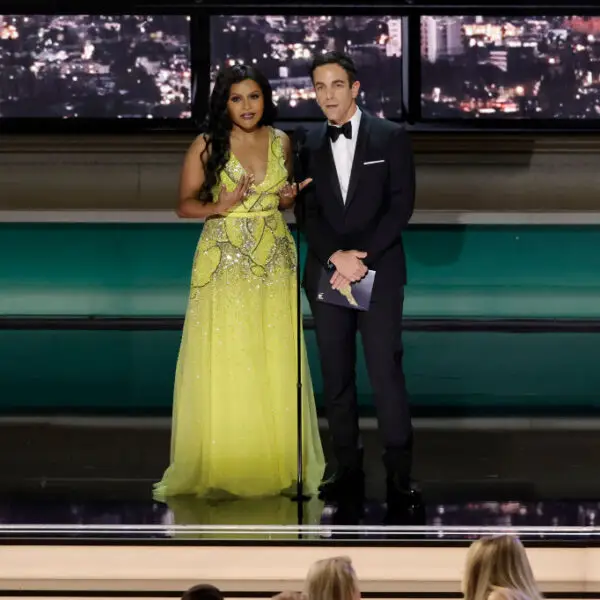 Mindy Kaling and B.J. Novak joked about their relationship at the 2022 Emmy Awards.