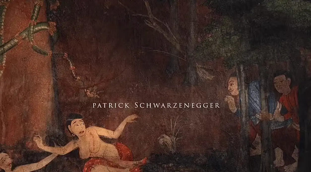 Patrick Schwarzenegger in 'The White Lotus' opening credits