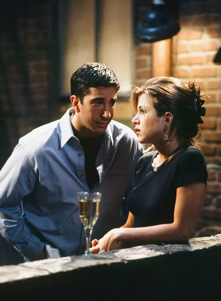 ross geller and rachel on friends