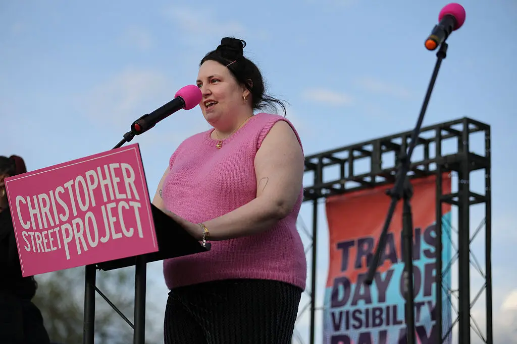 Lena Dunham Trans Day of Visibility DC March 2025