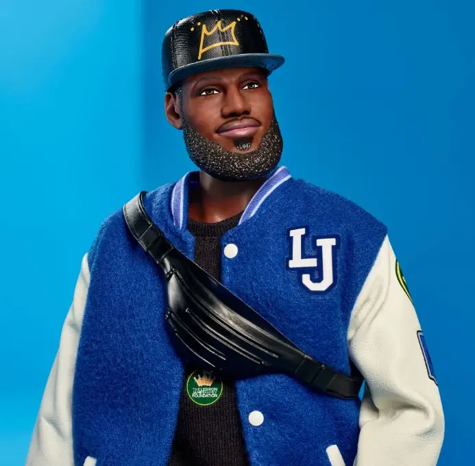 lebron james barbie face mattel closeup