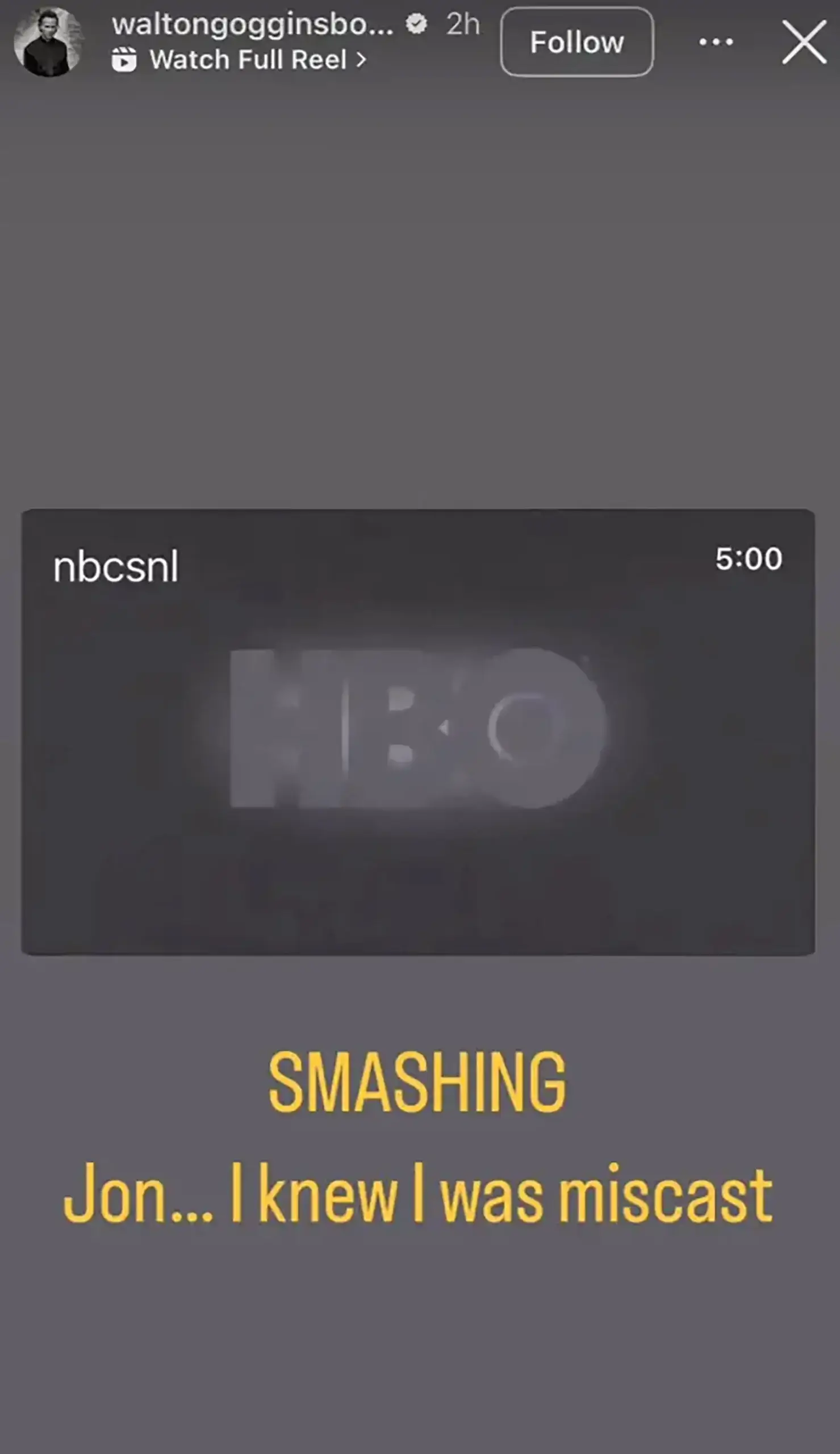 Walton Goggins SNL sketch praise Instagram