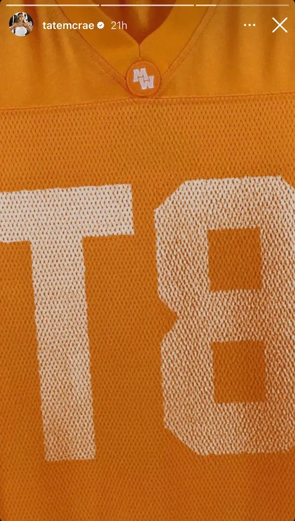 Tate McRae Instagram Story