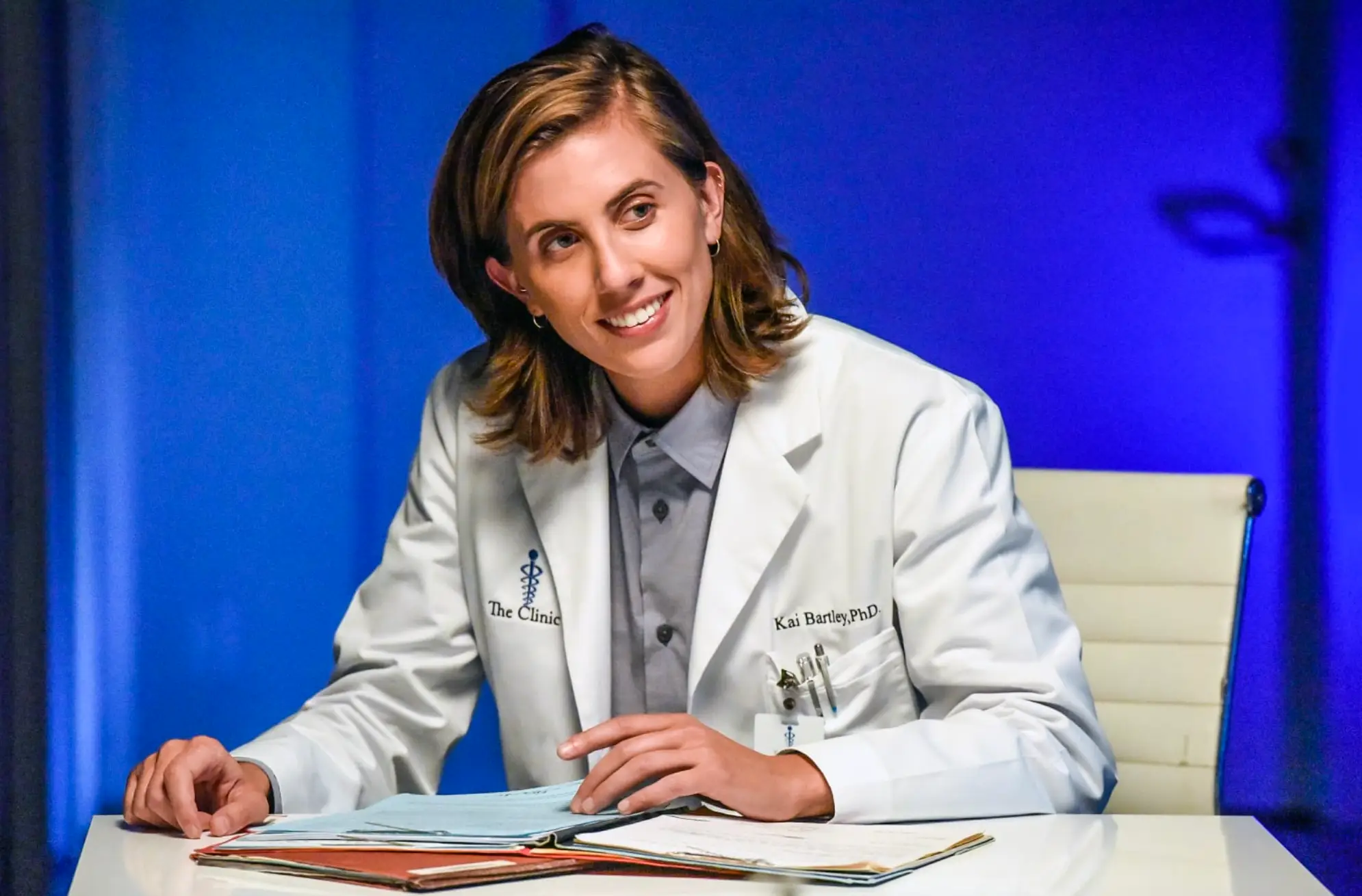 Dr. Kai Bartley played by E.R. Fightmaster on Grey's Anatomy