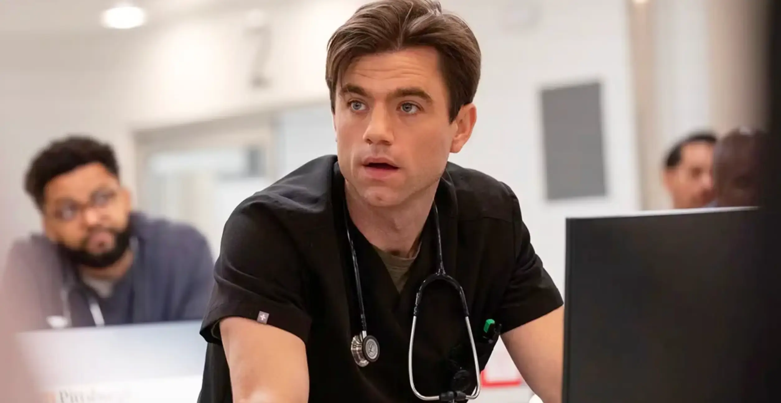 Dr. Frank Langdon played by Patrick Ball on The Pitt