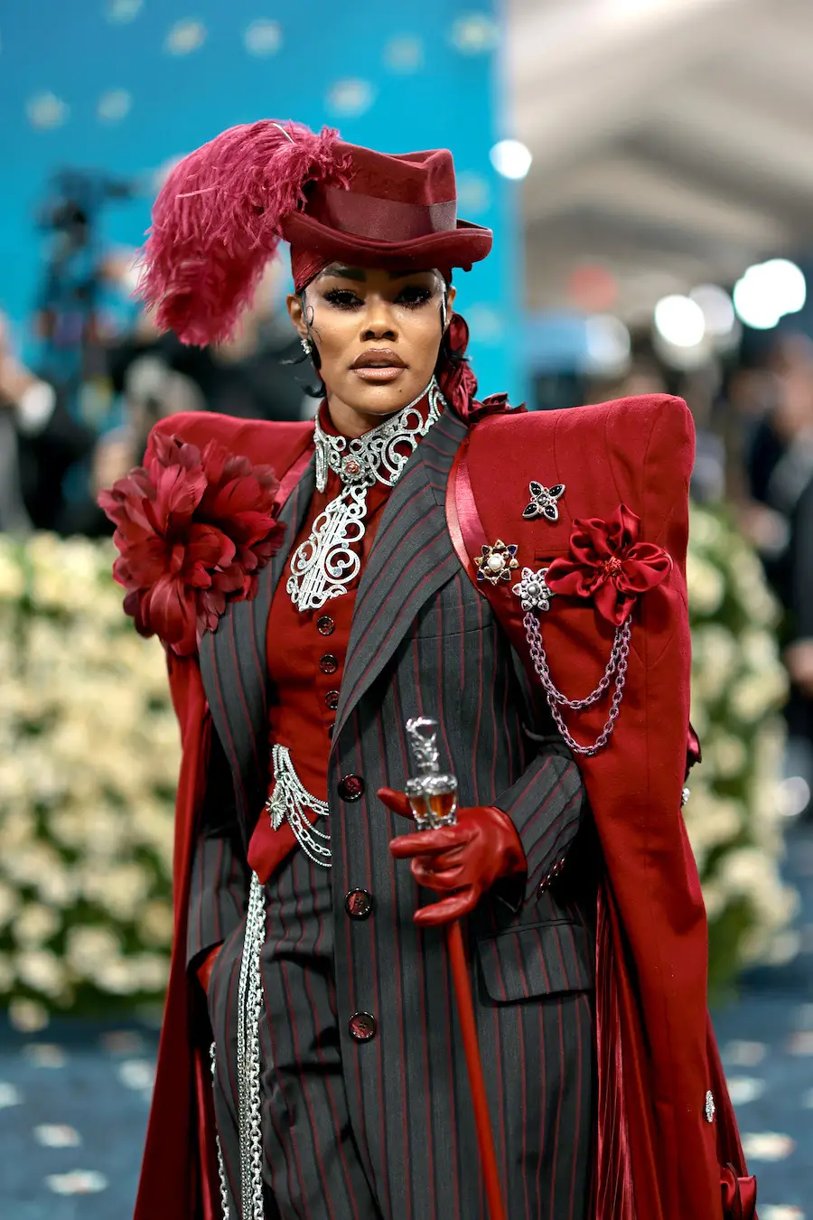 NEW YORK, NEW YORK - MAY 05: Teyana Taylor attends the 2025 Met Gala Celebrating "Superfine: Tailoring Black Style" at Metropolitan Museum of Art on May 05, 2025 in New York City. (Photo by Dimitrios Kambouris/Getty Images for The Met Museum/Vogue)