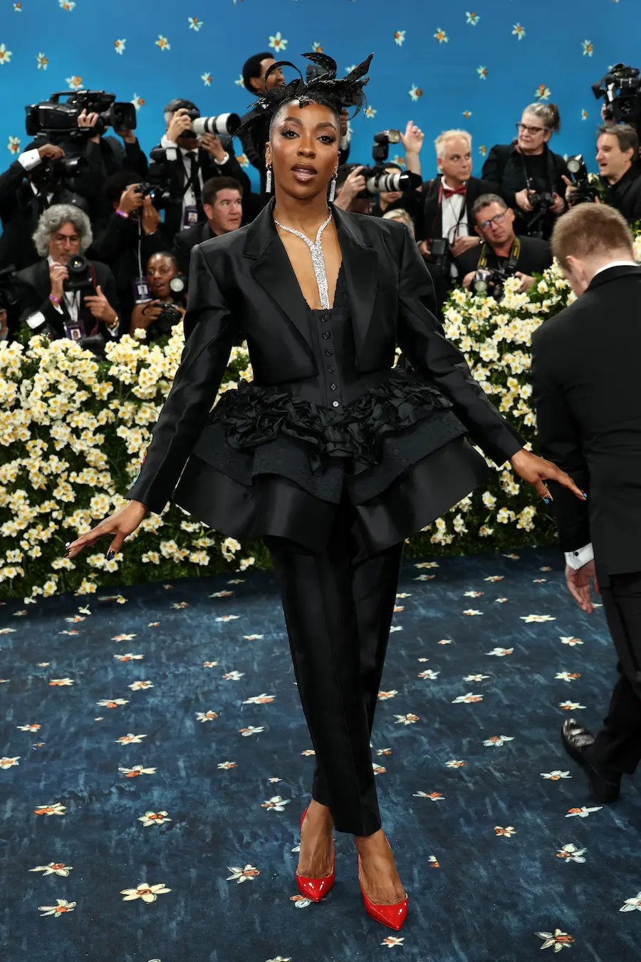 NEW YORK, NEW YORK - MAY 05: Ego Nwodim attends the 2025 Met Gala Celebrating "Superfine: Tailoring Black Style" at Metropolitan Museum of Art on May 05, 2025 in New York City. (Photo by Jamie McCarthy/Getty Images)