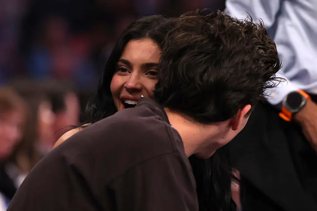 Kylie Jenner and Timothee Chalamet at the Knicks game