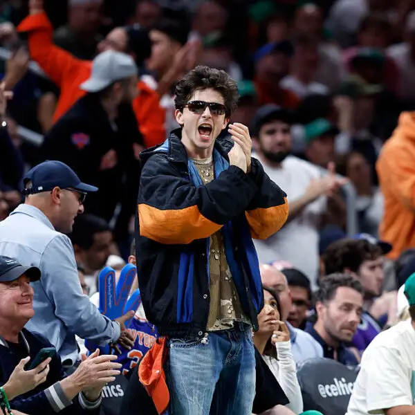 Timothee Chalamet Knicks fan