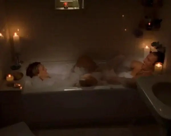 Aidan Carrie bath tub scene