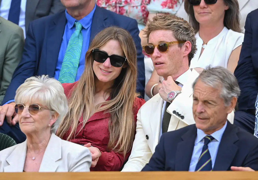 Hannah Bagshawe and Eddie Redmayne