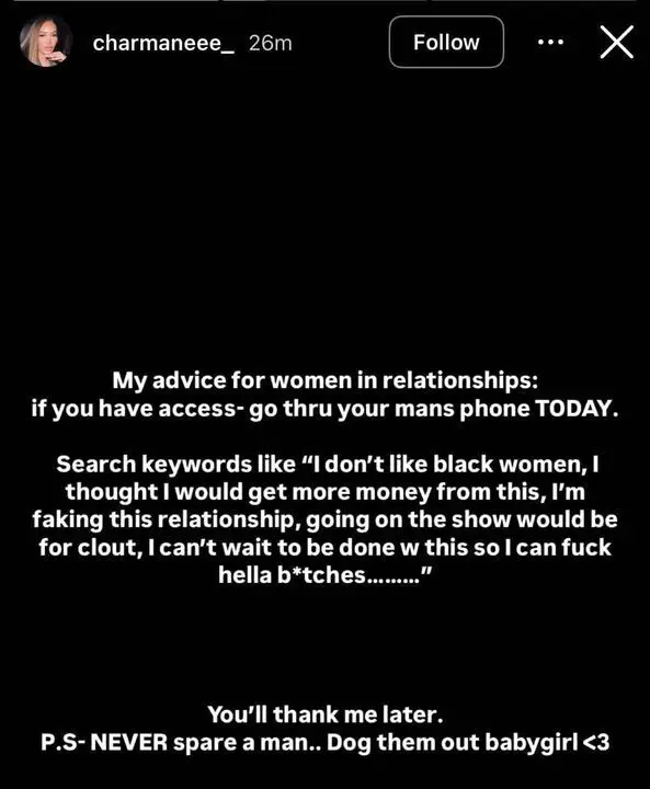 Charmane statement about JaNa and Kenny