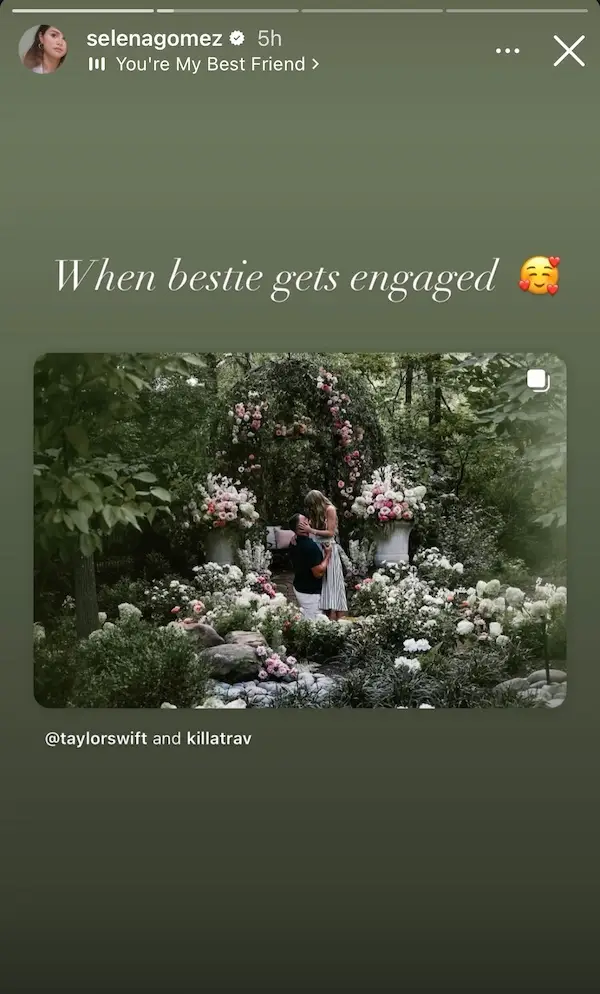 Selena Gomez IG Story