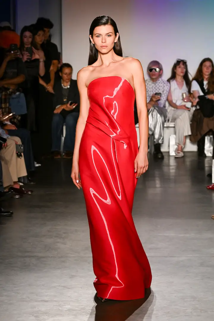 Georgia Fowler walks in Kate Barton Spring/Summer 2026 Runway Show