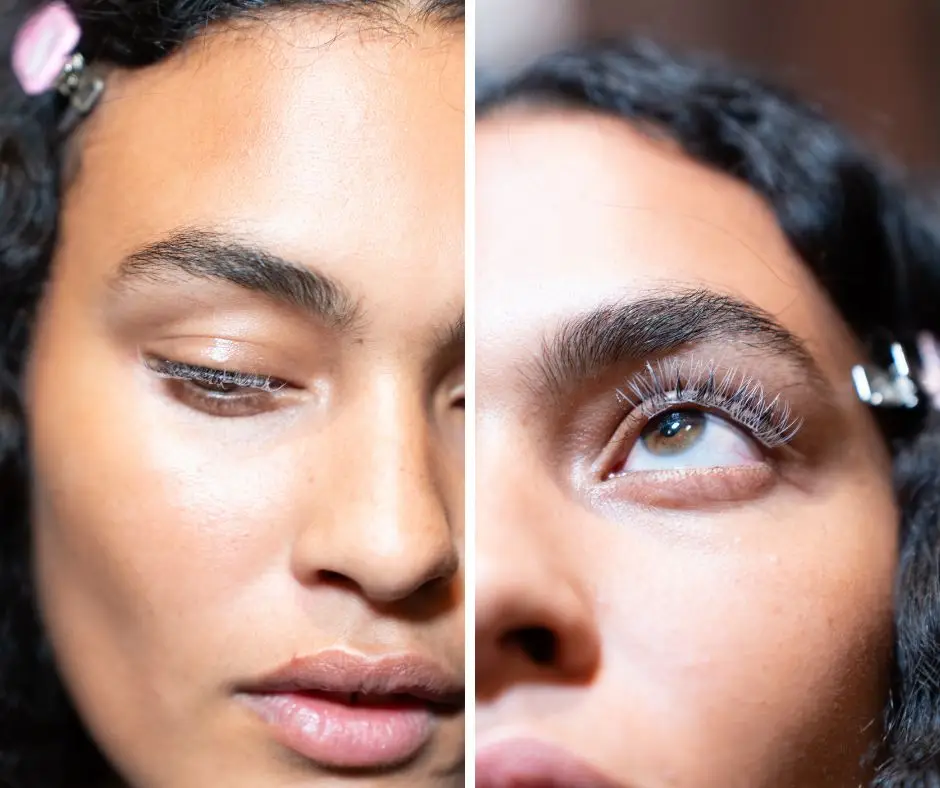 Ditch the brown mascara trend for white mascara