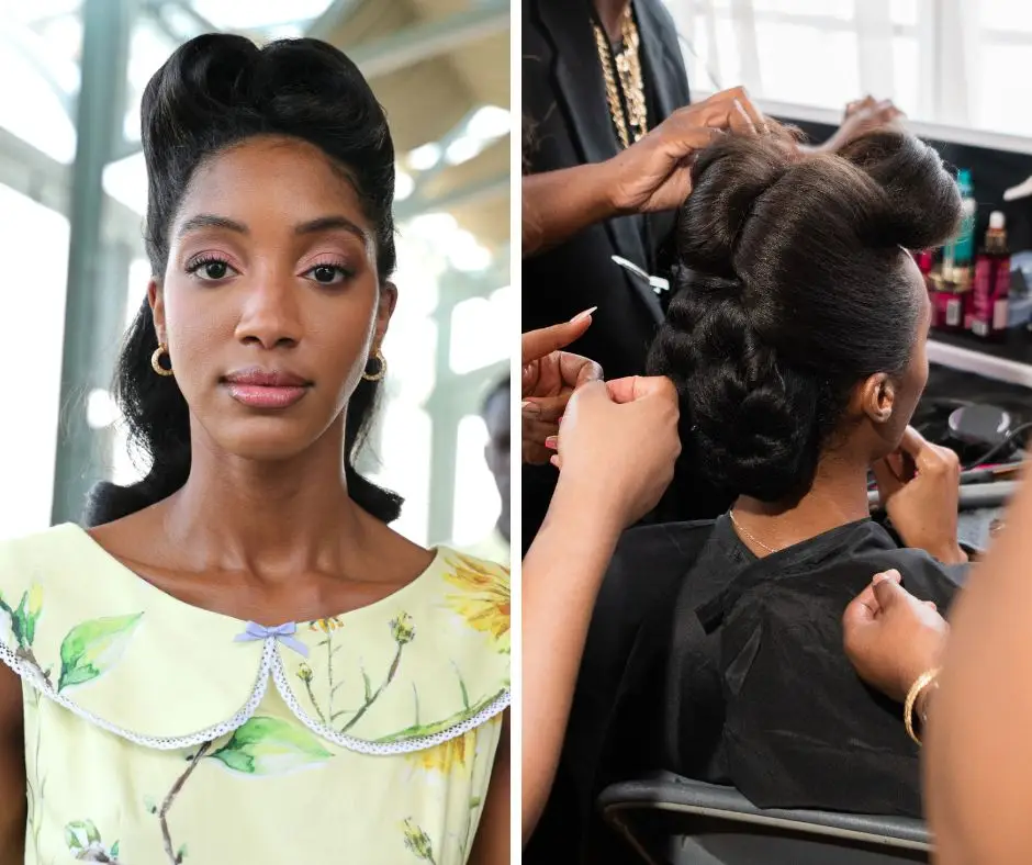 Victory rolls for a vintage vibe