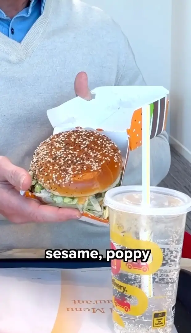 Some users questioned why the Big Arch was described as a 'product' rather than a food item (Instagram/@chrisk_mcd)