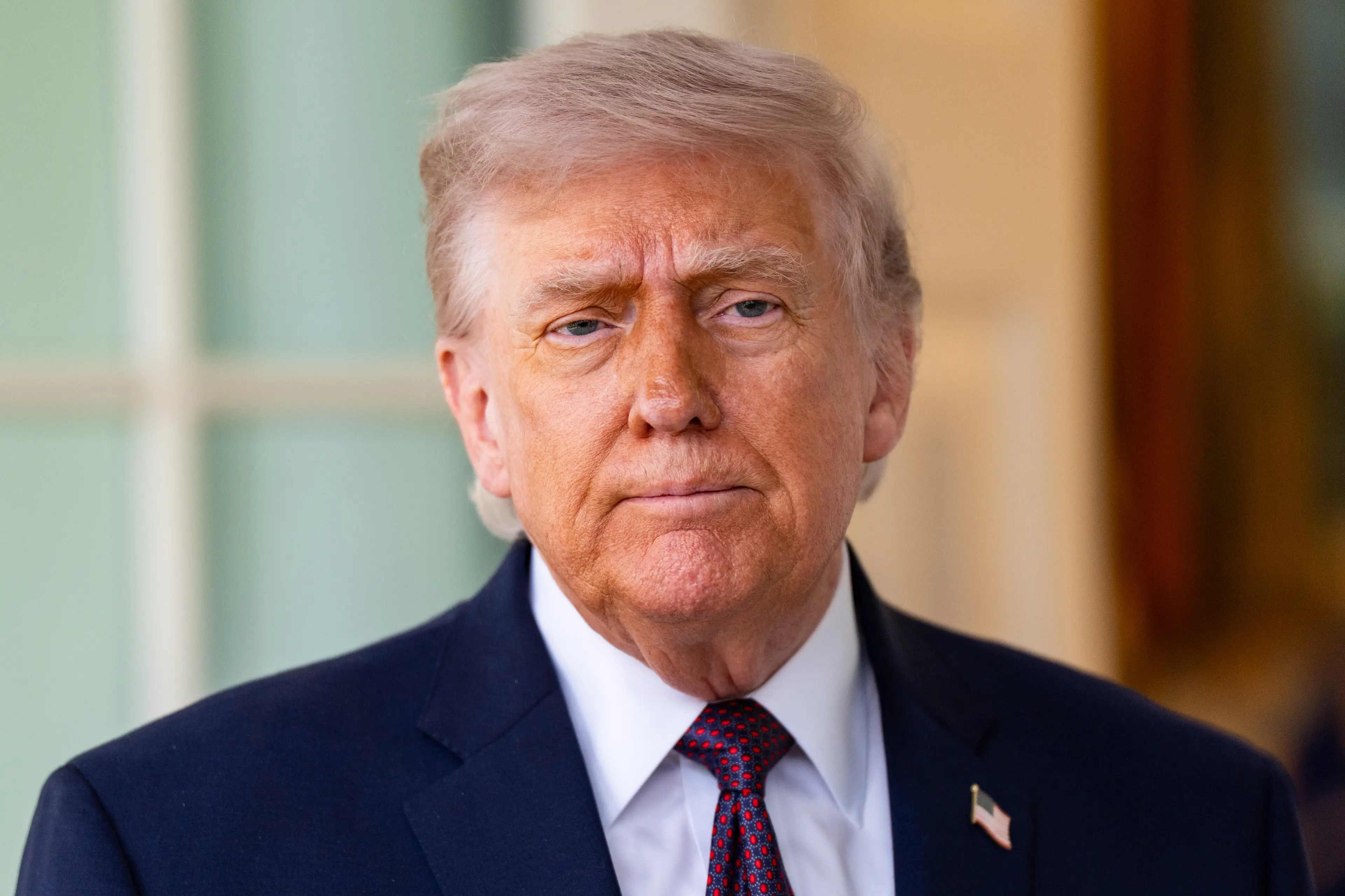 The President discussed the US-Iran 'sticking point' (Salwan Georges/Bloomberg via Getty Images)