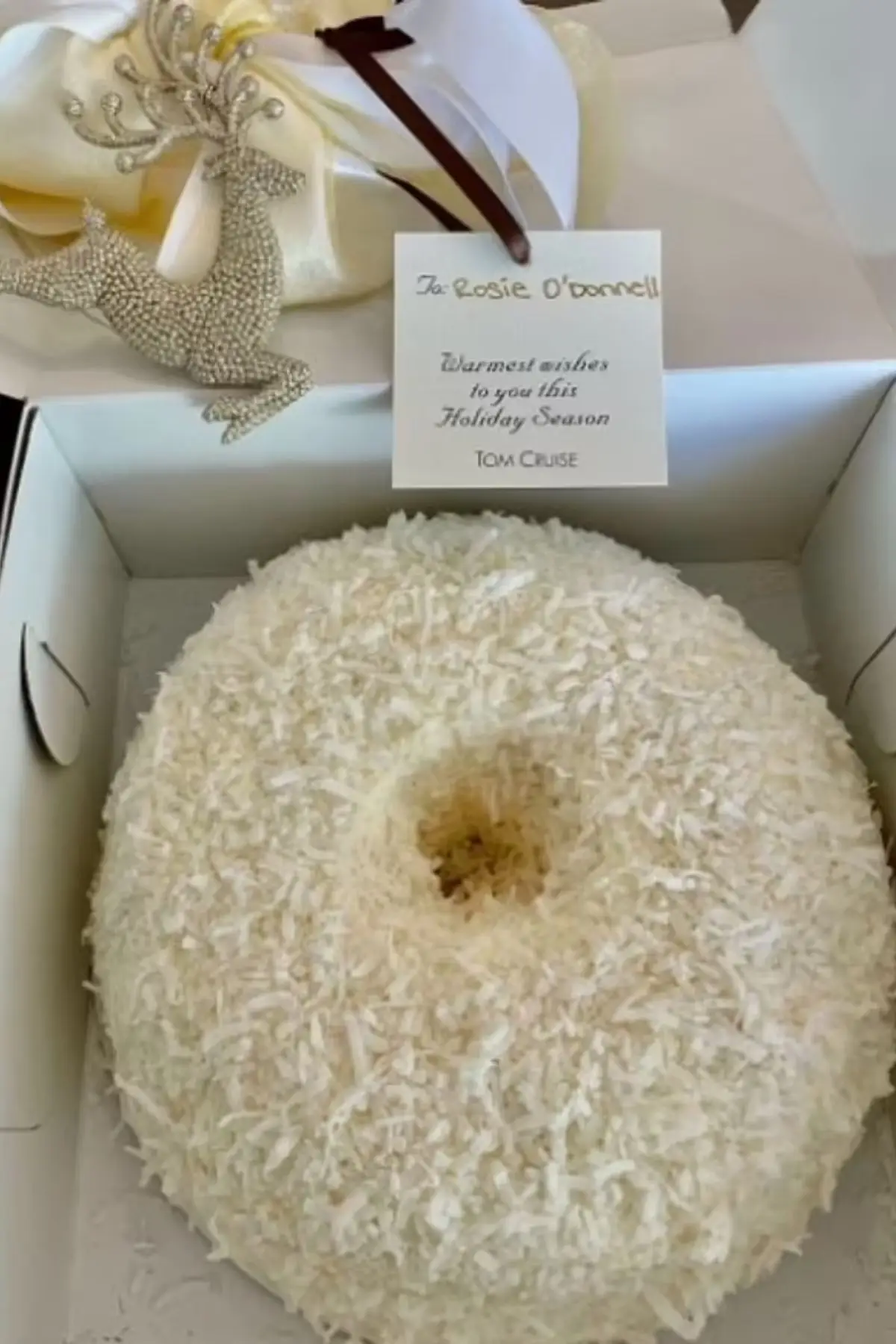 Rosie O'Donnell is a big fan of the Christmas cake (Instagram/rosie)