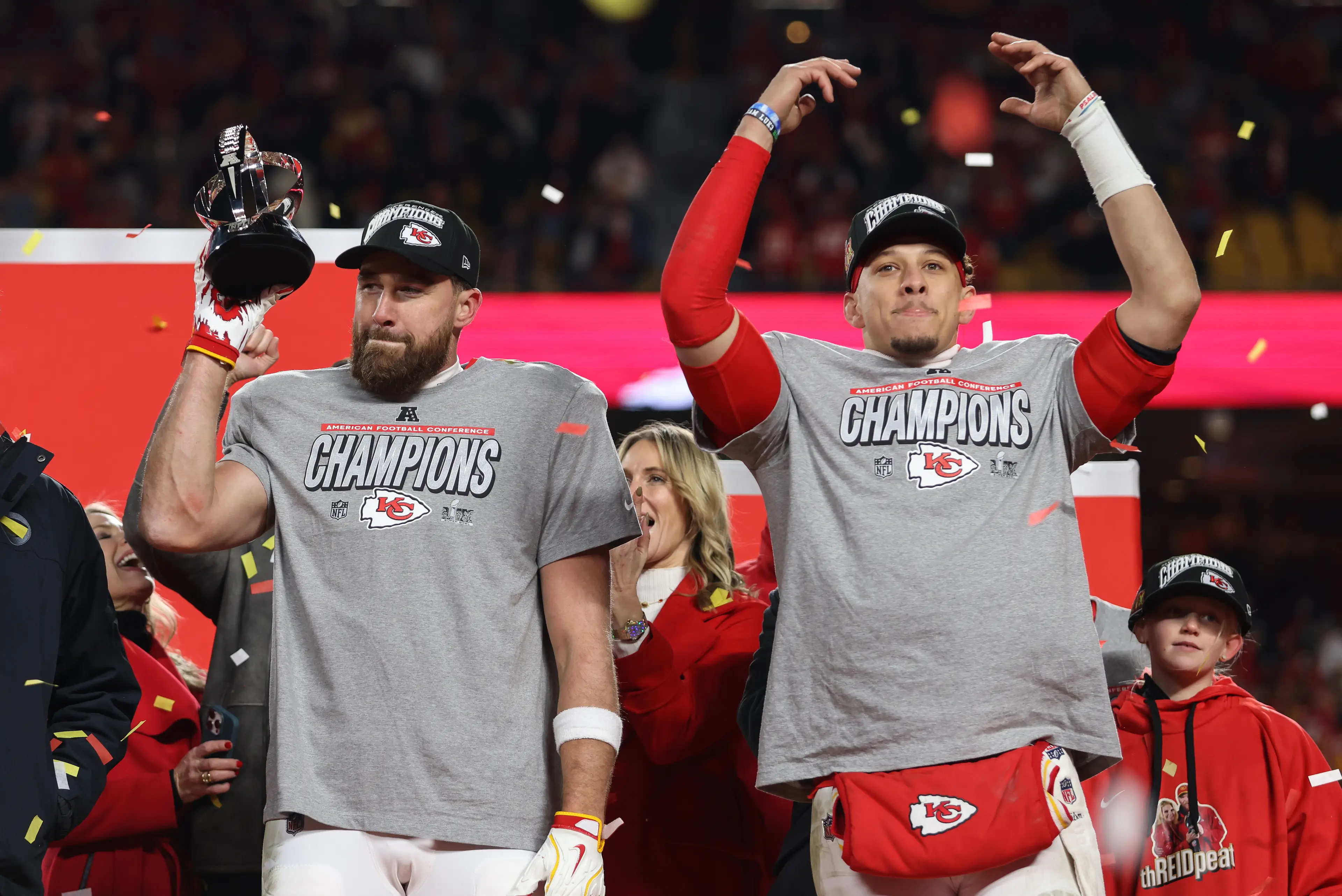 The amount Kelce and Mahomes have invested in the restaurant has not been disclosed (Scott Winters/Icon Sportswire via Getty Images)
