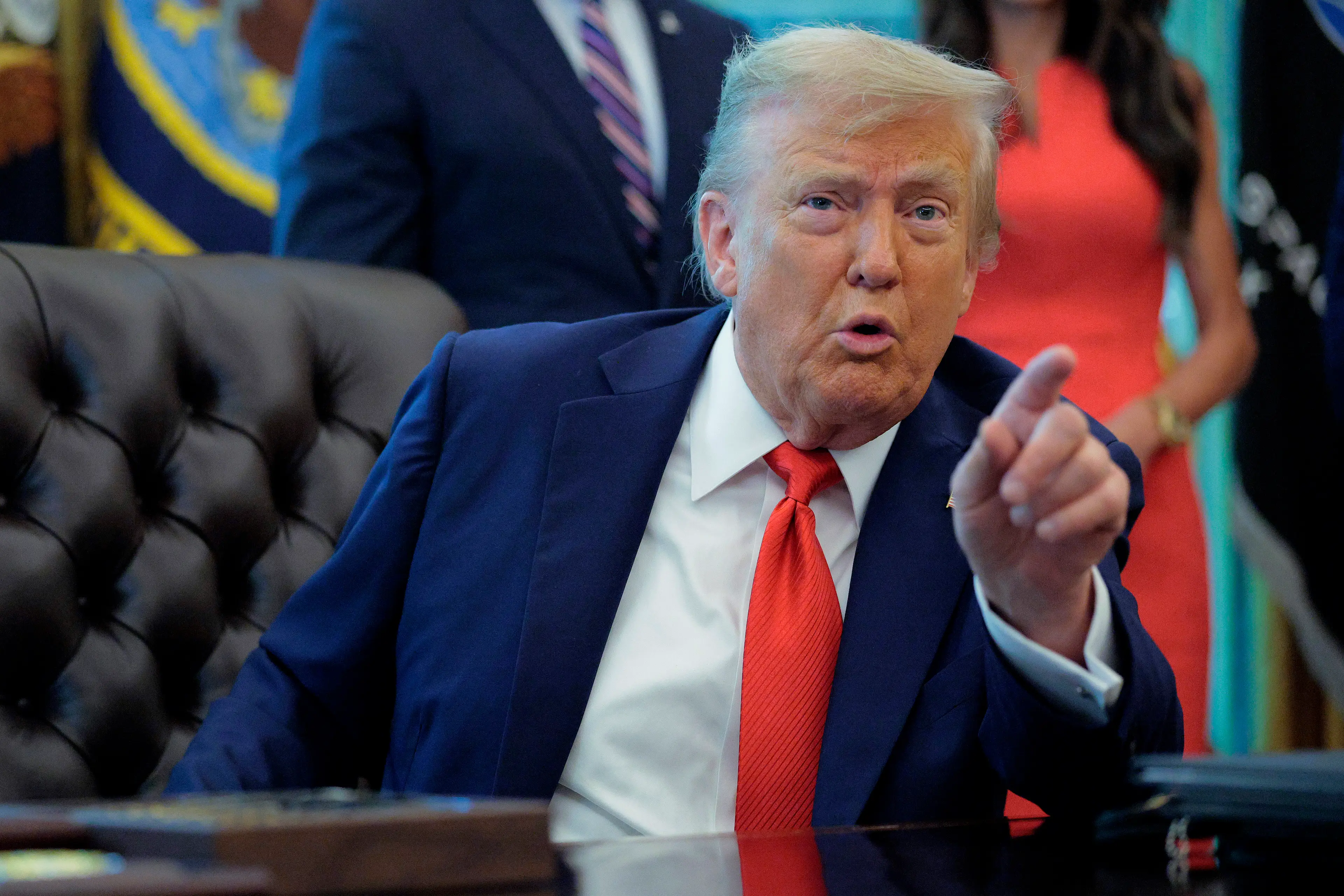 Trump's heavy import tariffs have forced many companies to rejig their supply chains (Chip Somodevilla / Staff/Getty Images)