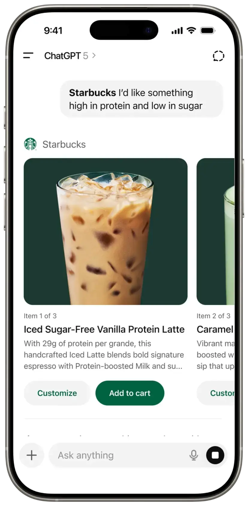 Starbucks has launched a ChatGPT app (Starbucks)
