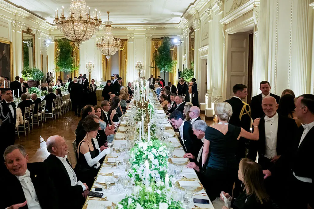 It was a packed guest list for the State dinner for the King and Queen (Craig Hudson/The Washington Post/Bloomberg via Getty Images)
