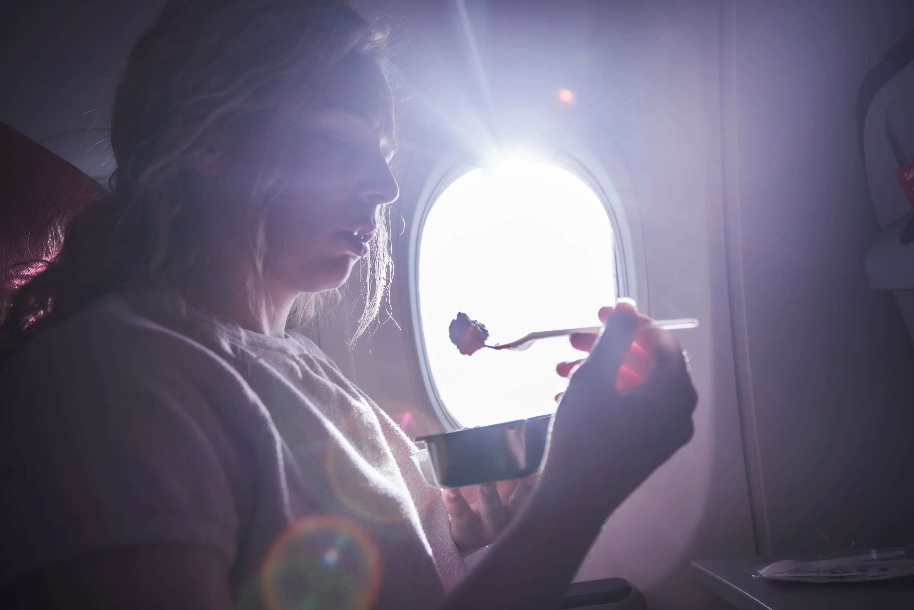 Enjoying a snack on a plane in fine, but many felt this was too far (Isbjorn/Getty Images)