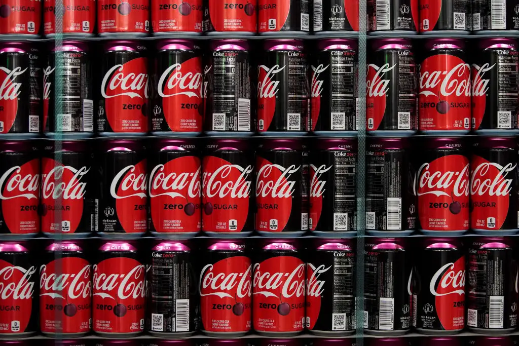 Coca-Cola Zero Sugar Cherry is available in the UK (Bloomberg/Getty Images)