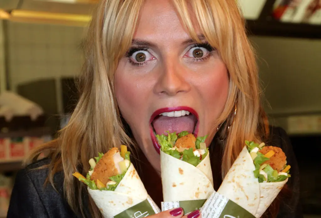 Even supermodel Heidi Klum seemed to love a Snack Wrap (Johannes Simon/Getty Images)