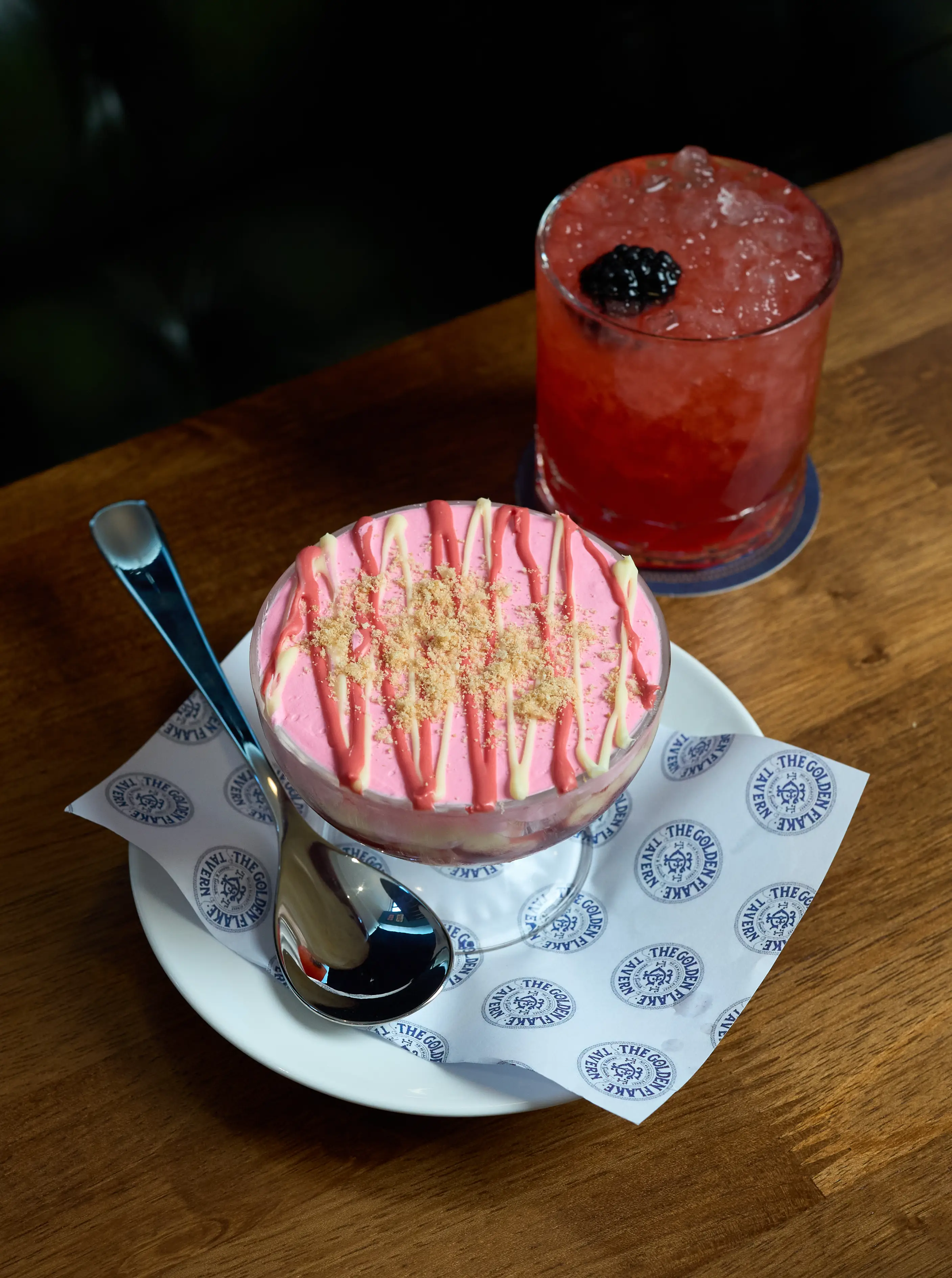The Greggs pub's Pink Jammie Trifle (Greggs)