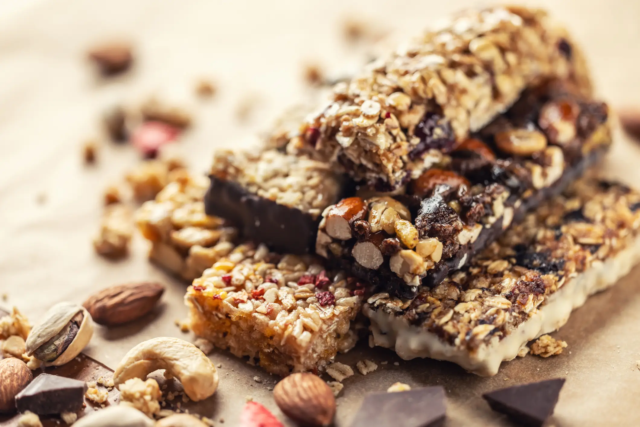 Protein bars can be high in sugar and fat content (SimpleImages/Getty Images)