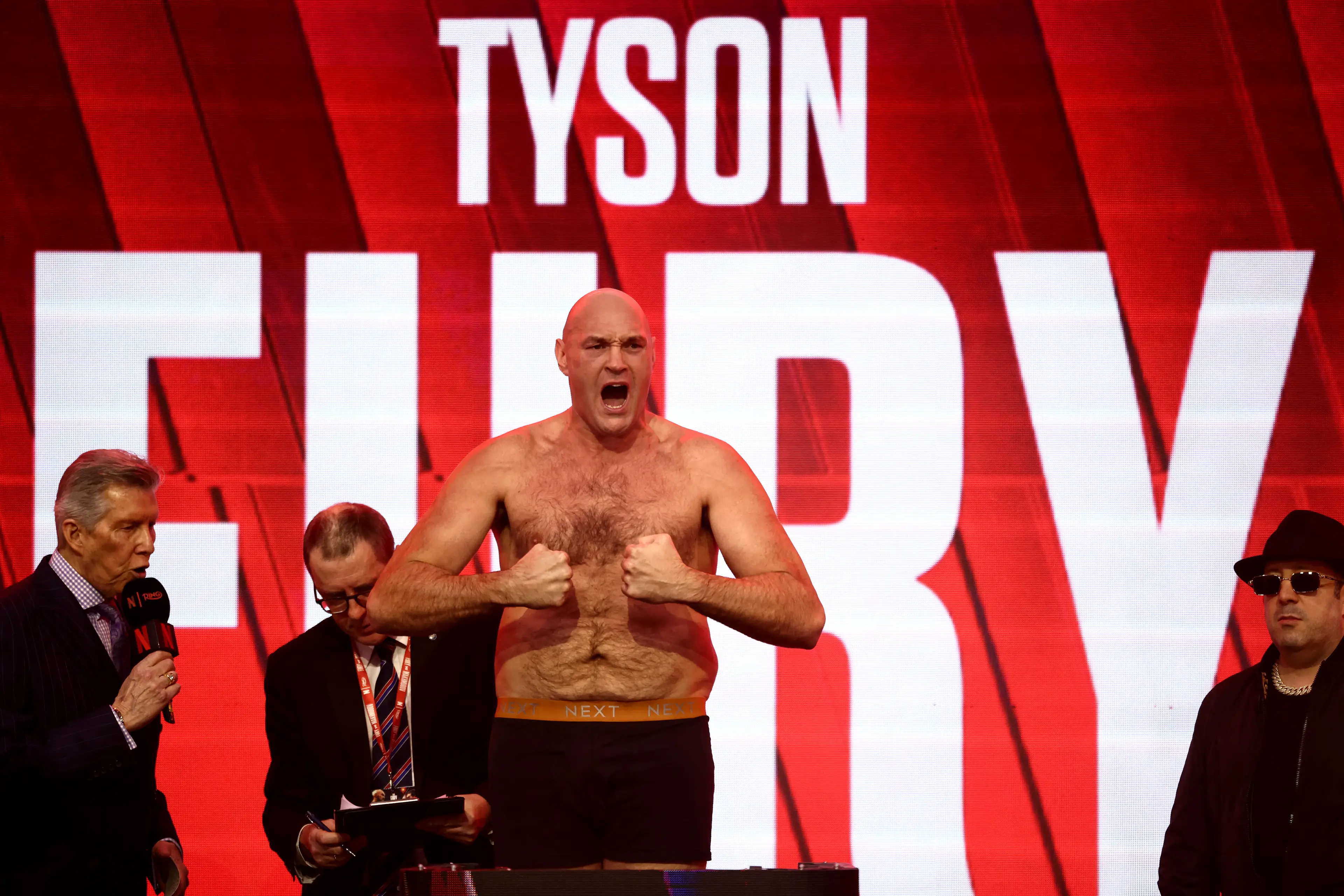 Tyson Fury's breakfast usually consists of coffee, eggs, some kind of meat, and fruit (Henry NICHOLLS / AFP via Getty Images)
