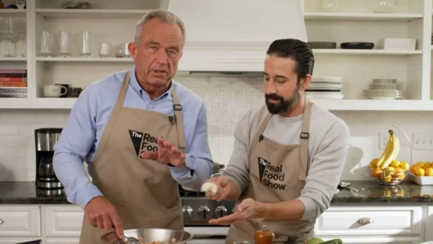 Robert F. Kennedy Jr. is the face of a new cooking programme (The Real Food Show/YouTube)
