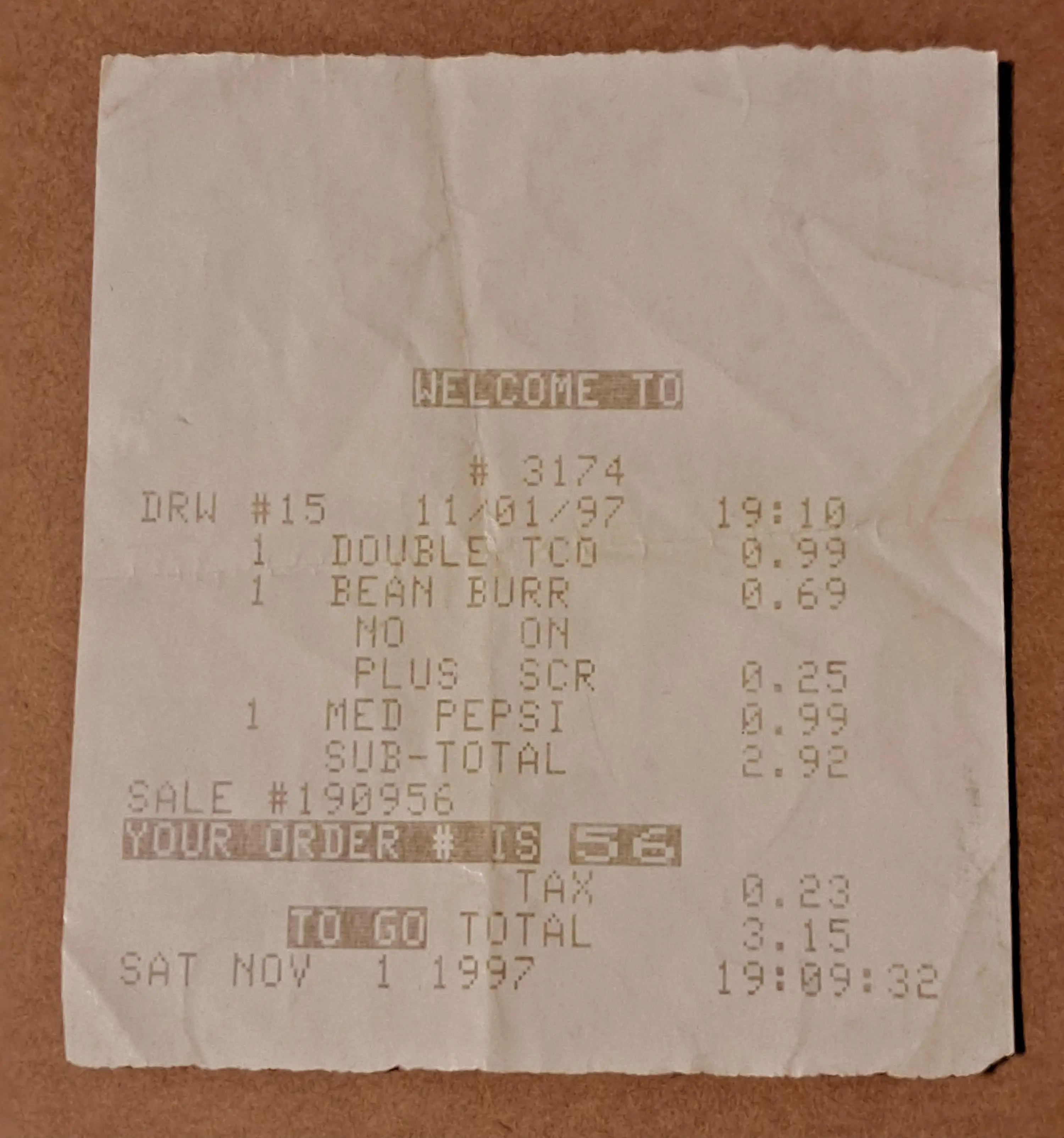 The old receipt sent Reddit into a spiral (disintegaytion/Reddit)