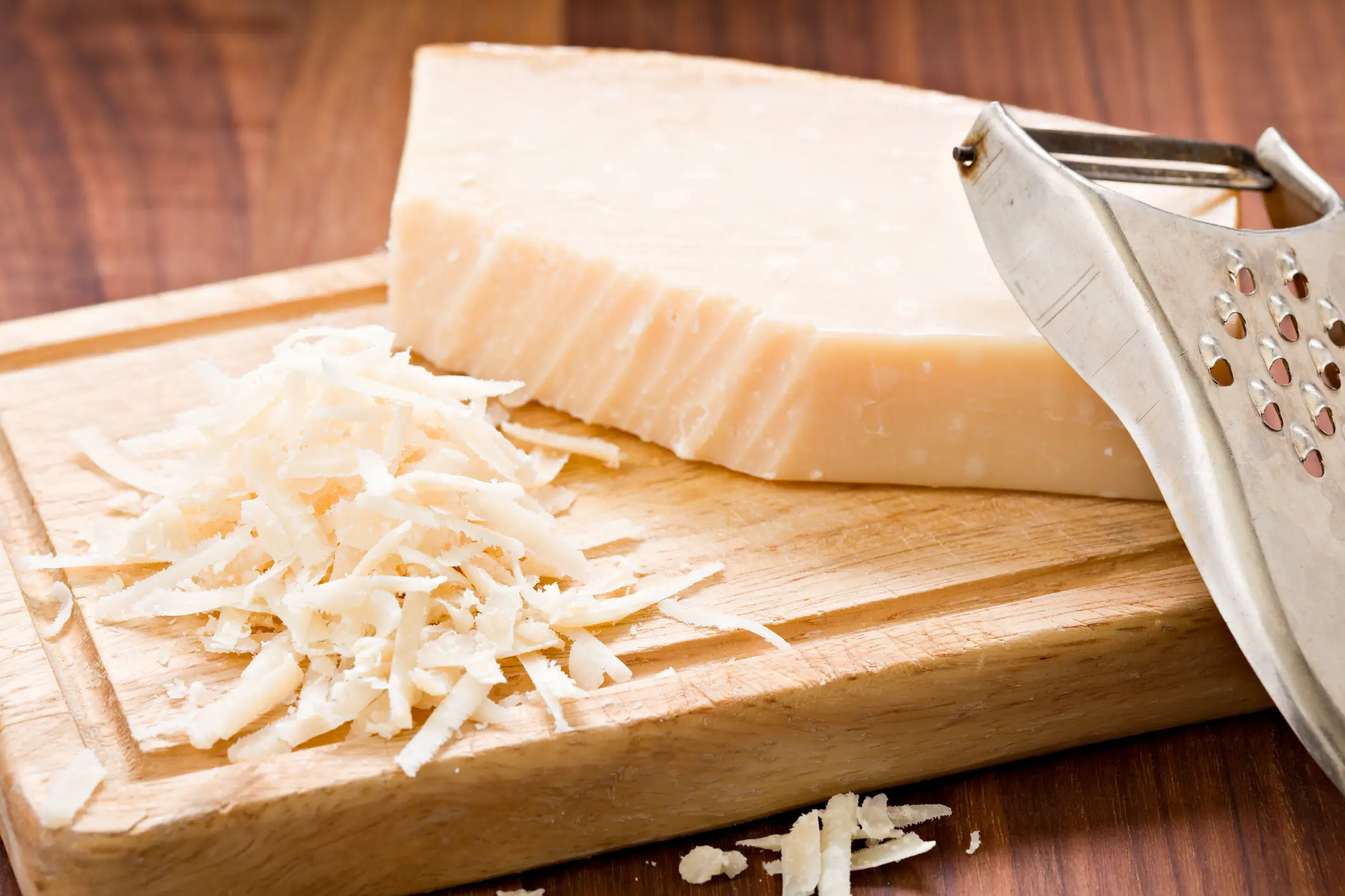 A block of parmesan - DebbiSmirnoff via Getty Images