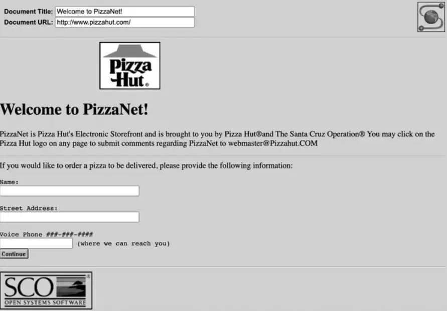 We've come a long way (Pizza Hut)